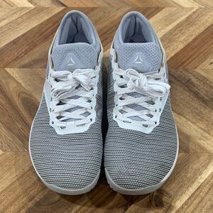 Reebok Women’s Gray and White Knit Trainer Sneakers